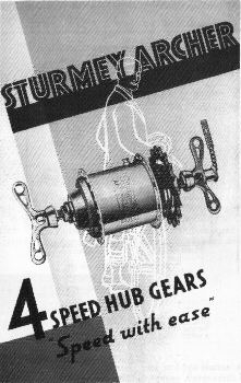 Brochure Sturmey-Archer naaf, model AF