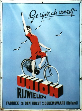 Union enamel sign